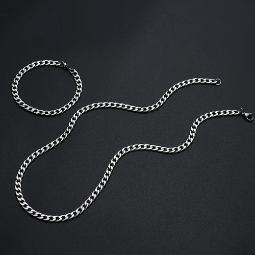 conjunto de joyería de acero inoxidable