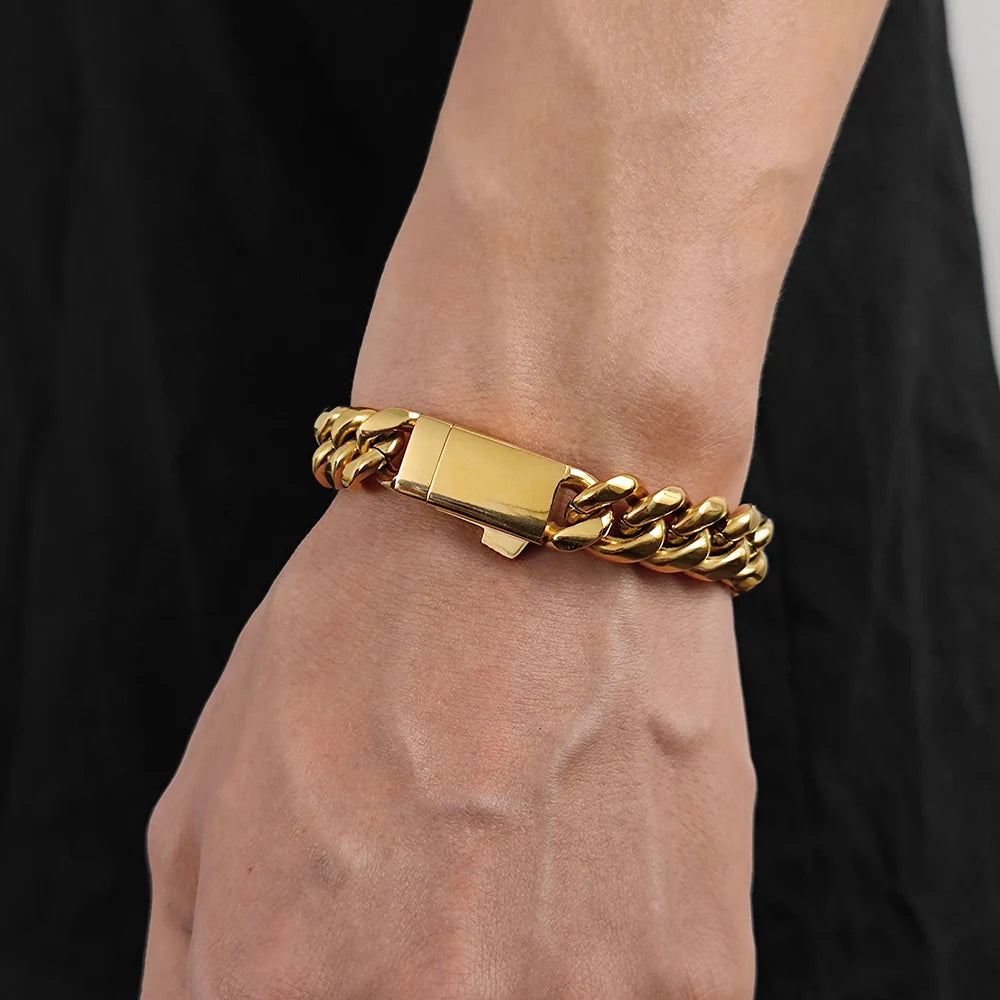 Pulsera de eslabones cubanos