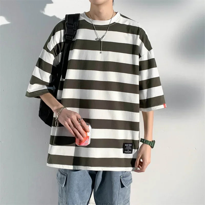 90s Vibe Striped Tee