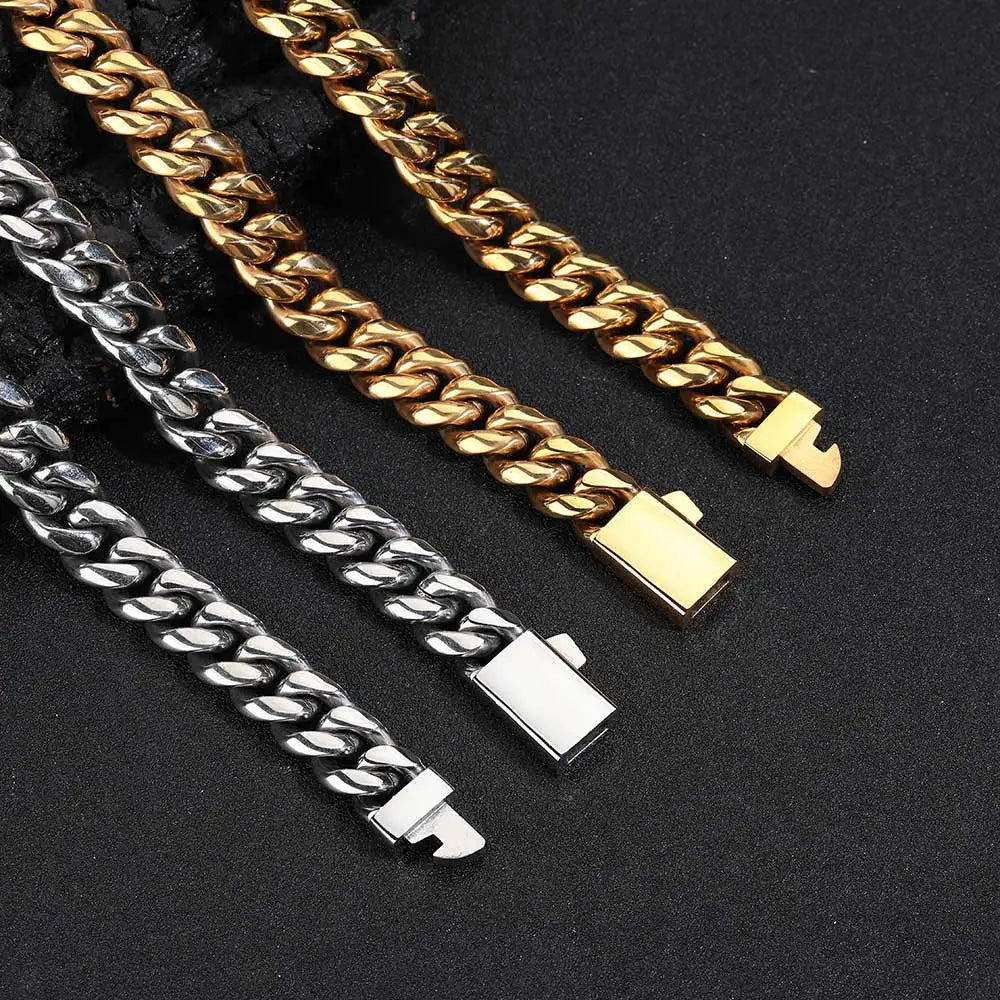 Pulsera de eslabones cubanos